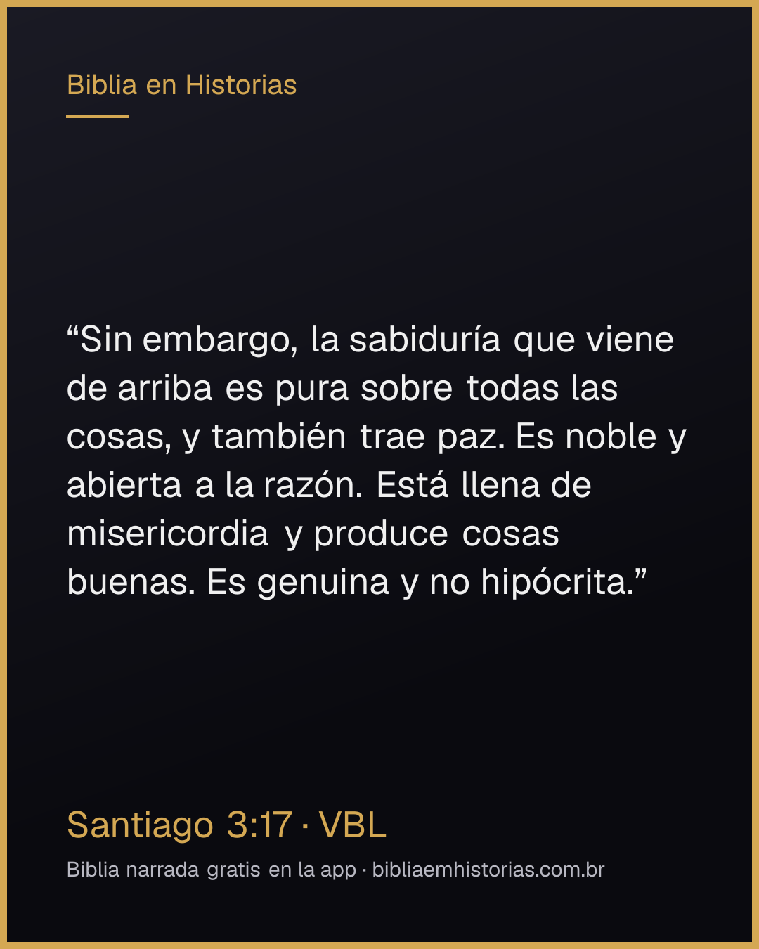 Imagen del versículo Santiago 3:17 para compartir