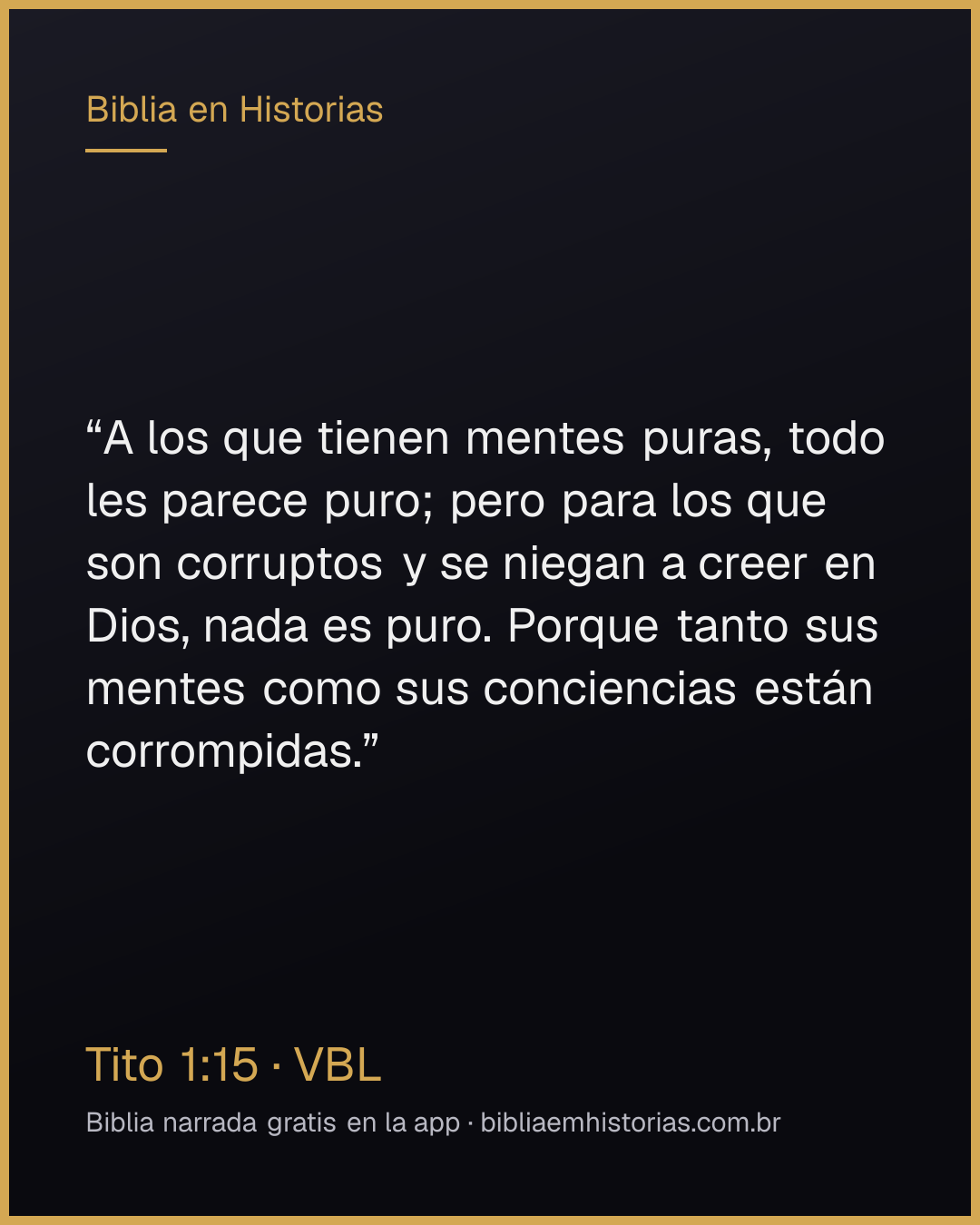 Imagen del versículo Tito 1:15 para compartir
