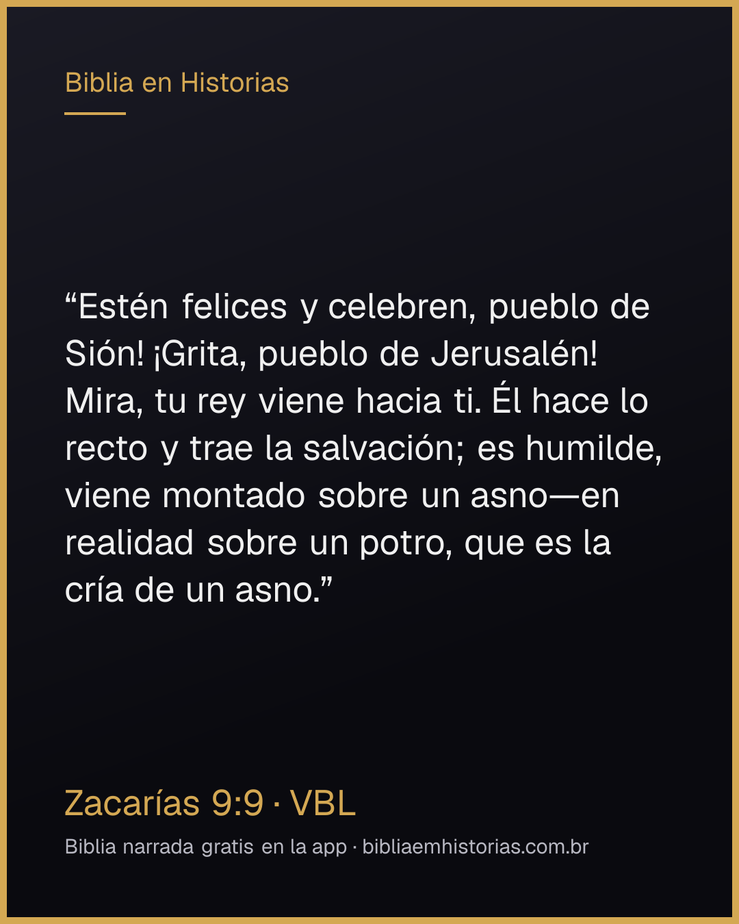 Imagen del versículo Zacarías 9:9 para compartir