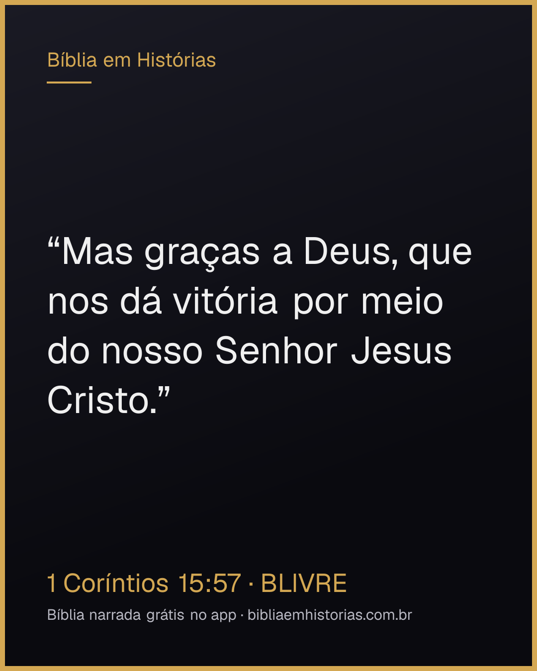 Imagem do versículo 1 Coríntios 15:57 para compartilhar