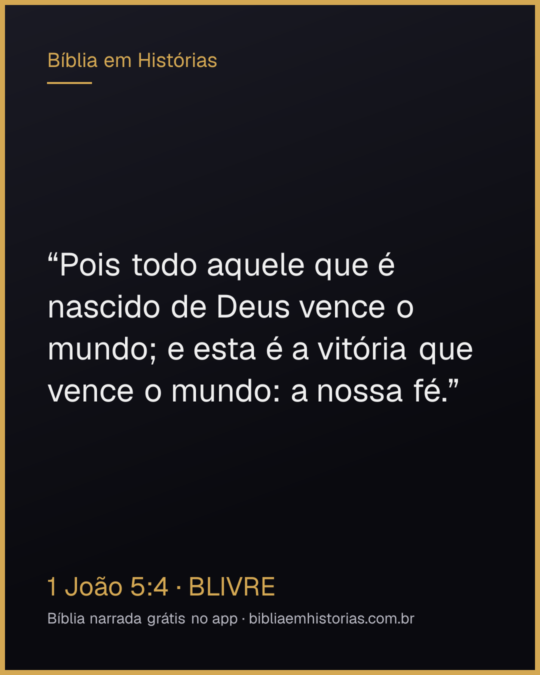 Imagem do versículo 1 João 5:4 para compartilhar