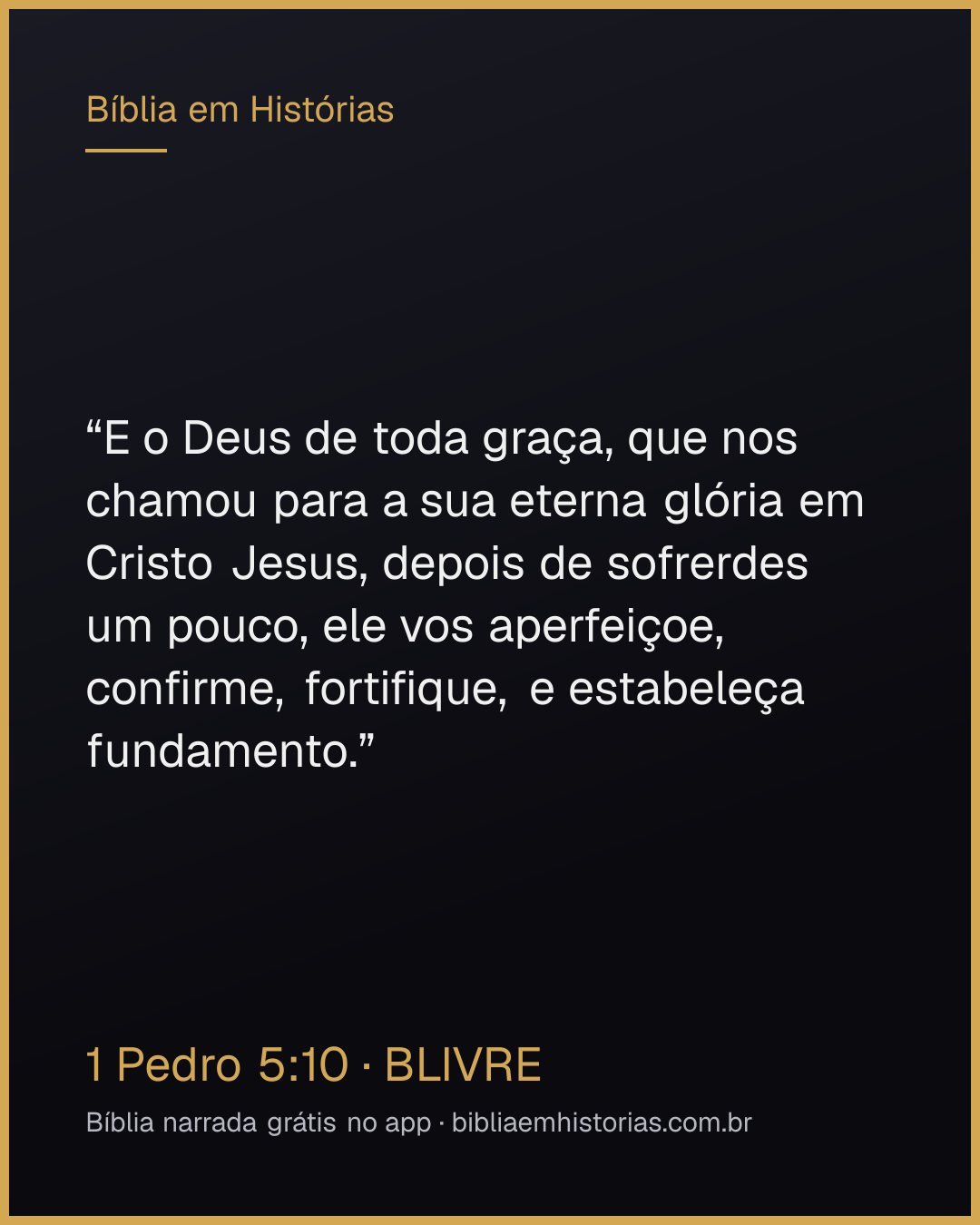 Imagem do versículo 1 Pedro 5:10 para compartilhar