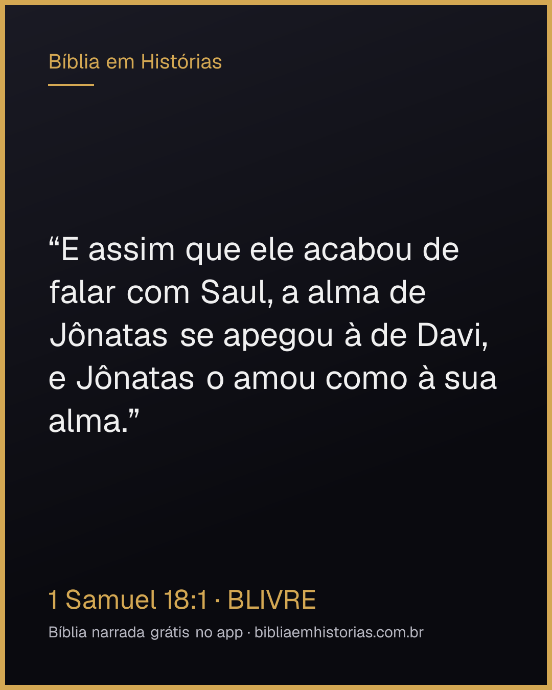 Imagem do versículo 1 Samuel 18:1 para compartilhar
