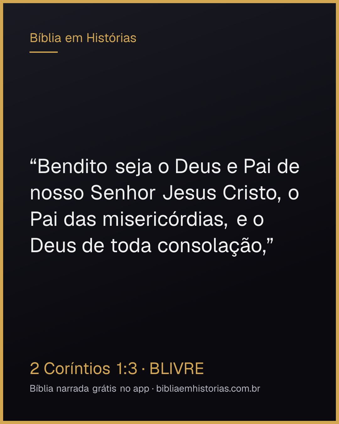 Imagem do versículo 2 Coríntios 1:3 para compartilhar