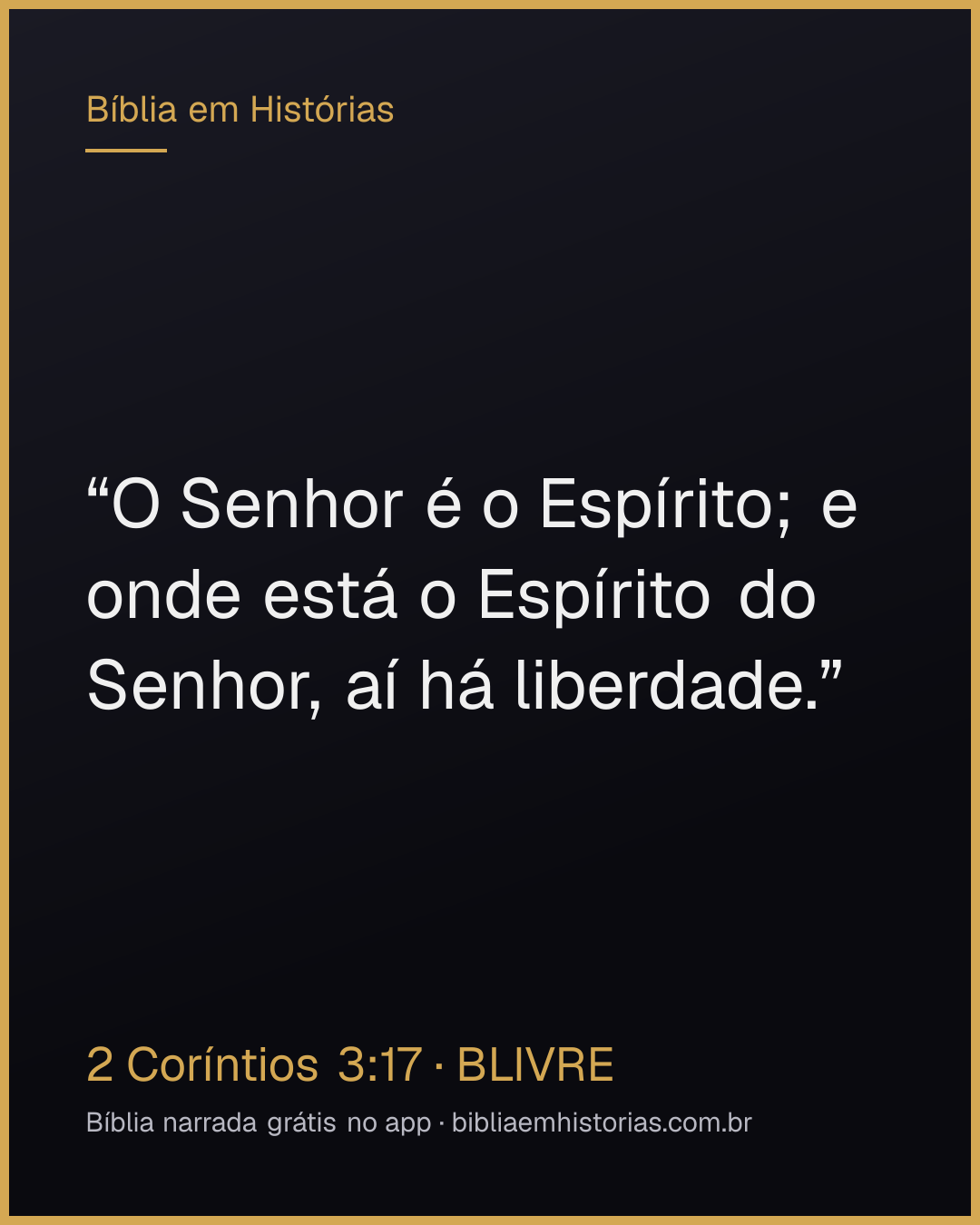 Imagem do versículo 2 Coríntios 3:17 para compartilhar