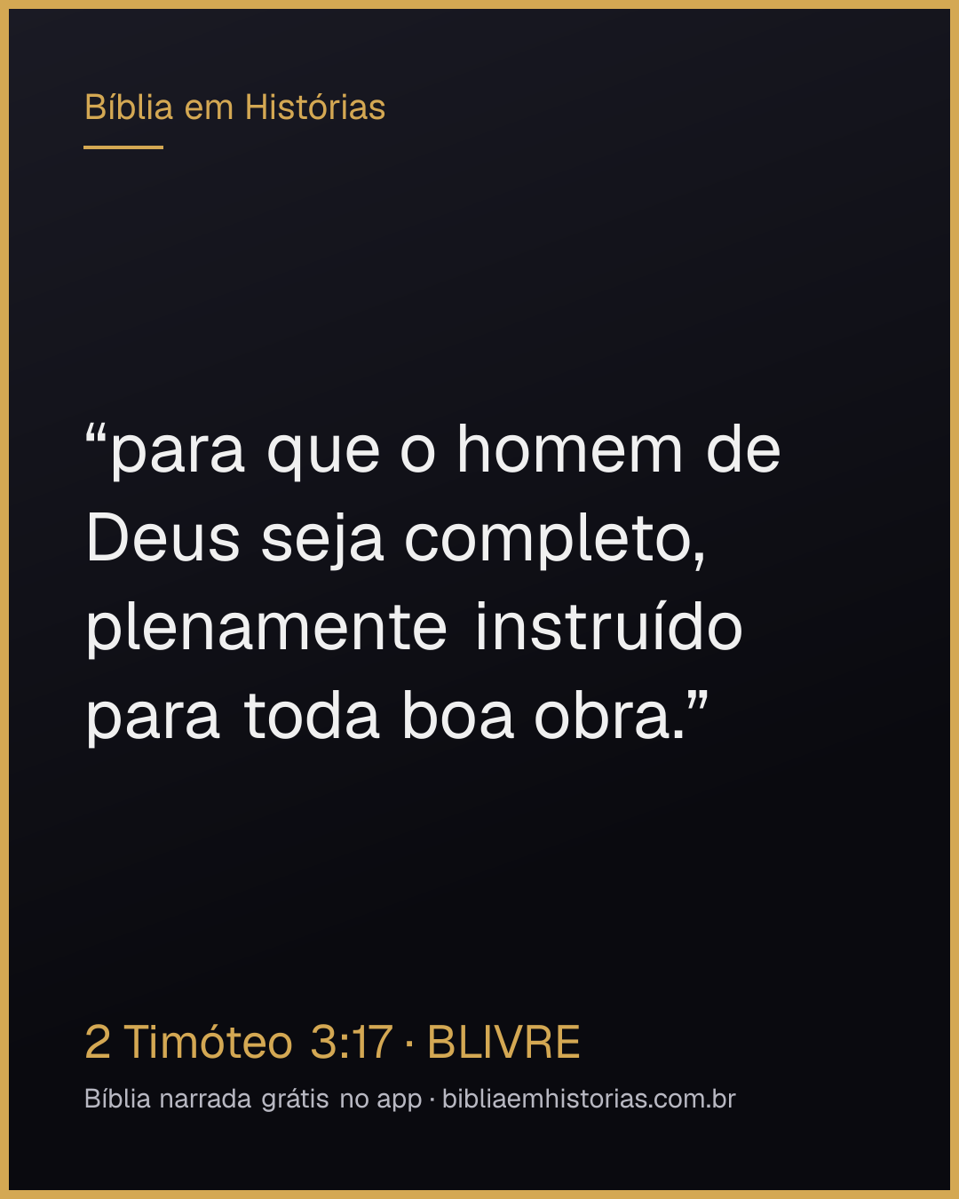 Imagem do versículo 2 Timóteo 3:17 para compartilhar