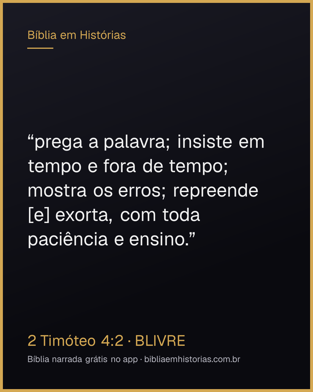 Imagem do versículo 2 Timóteo 4:2 para compartilhar