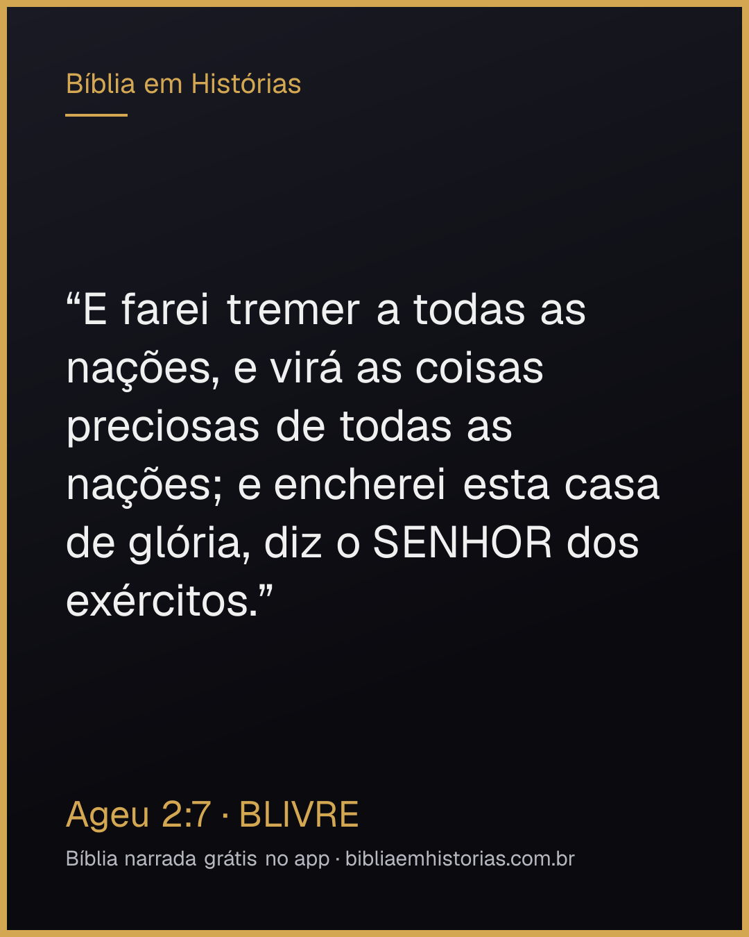 Imagem do versículo Ageu 2:7 para compartilhar