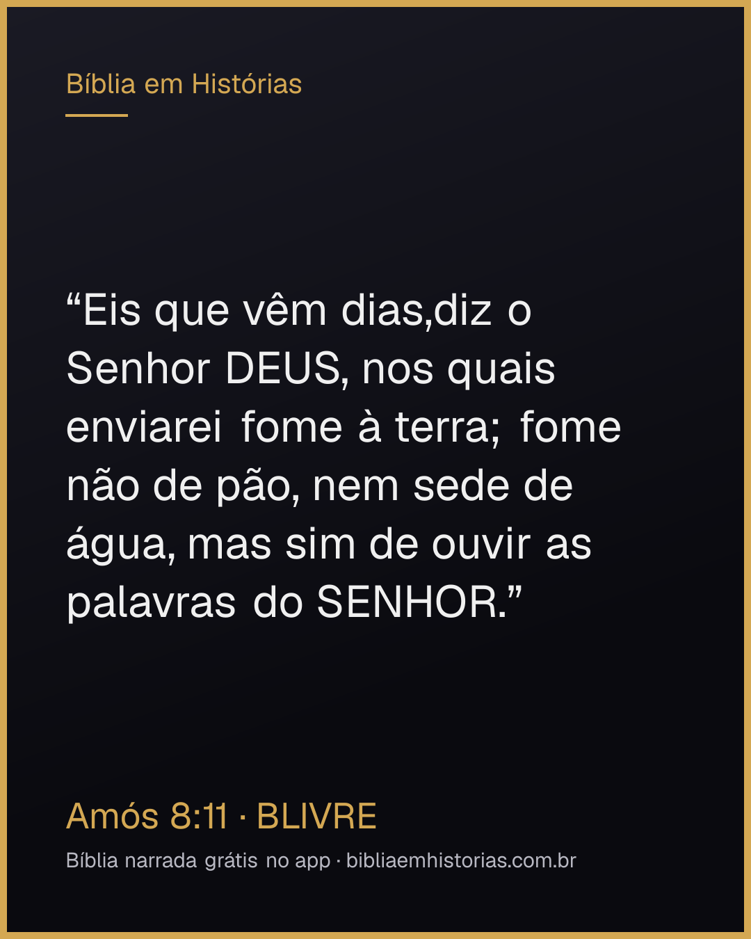 Imagem do versículo Amós 8:11 para compartilhar
