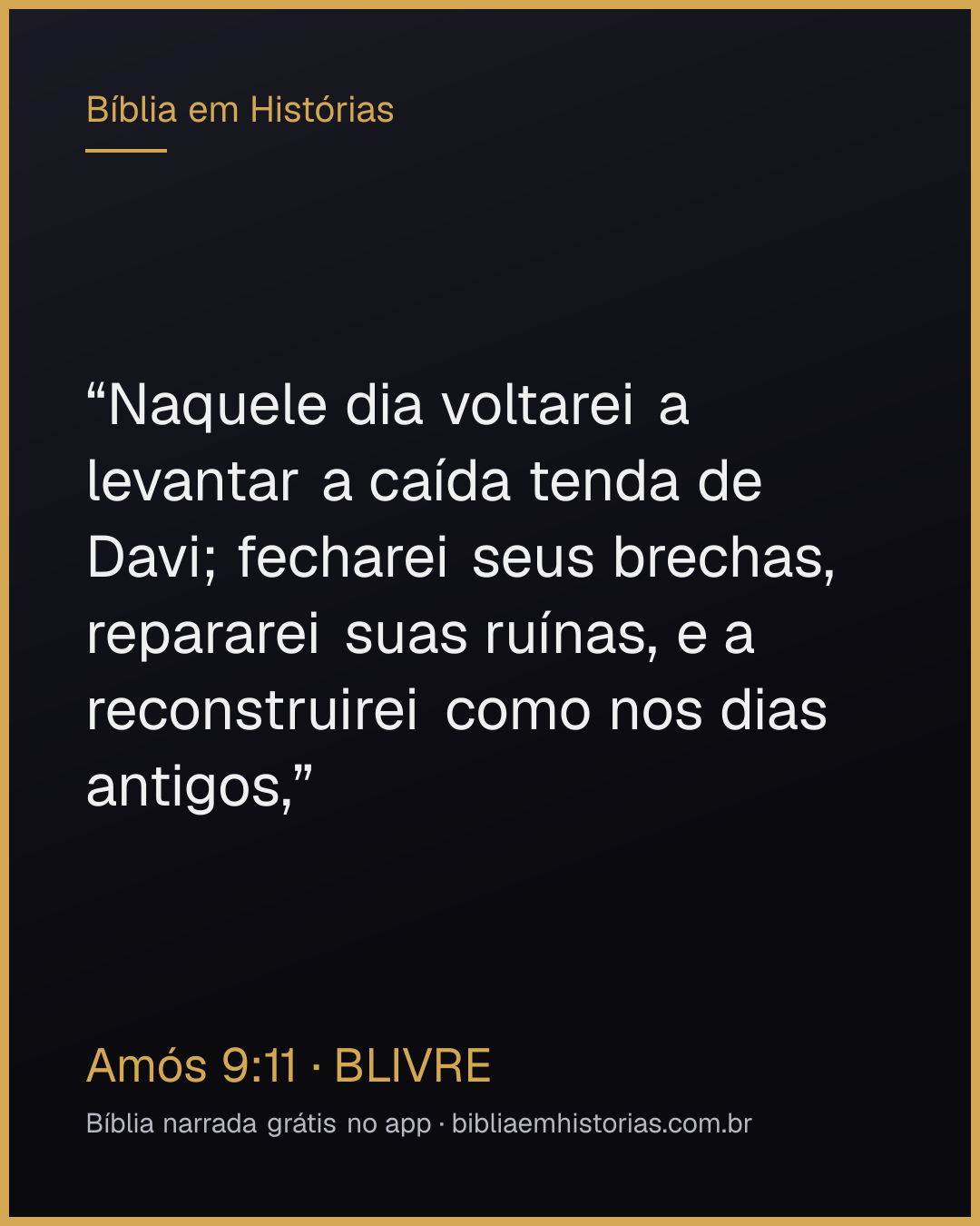 Imagem do versículo Amós 9:11 para compartilhar