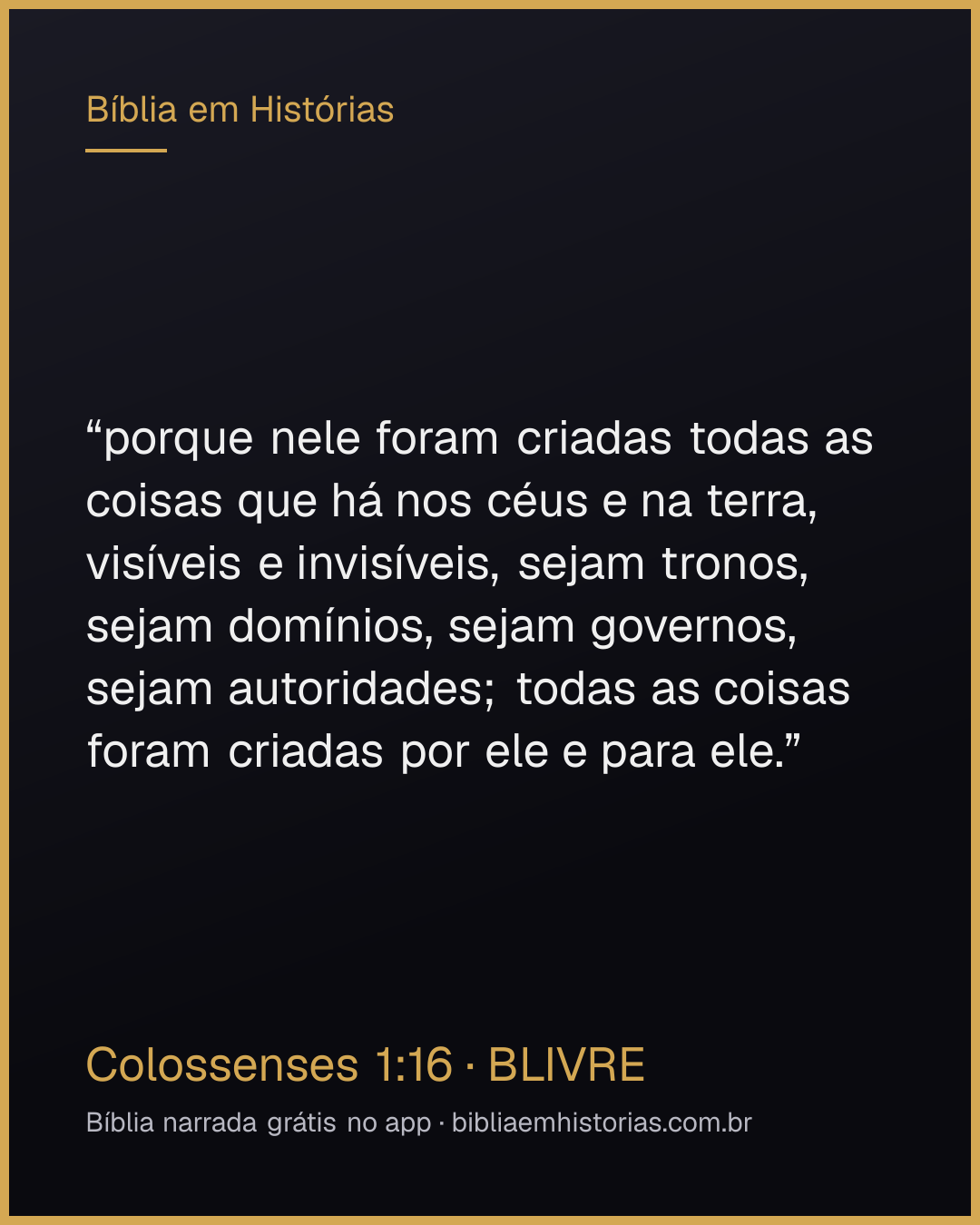 Imagem do versículo Colossenses 1:16 para compartilhar