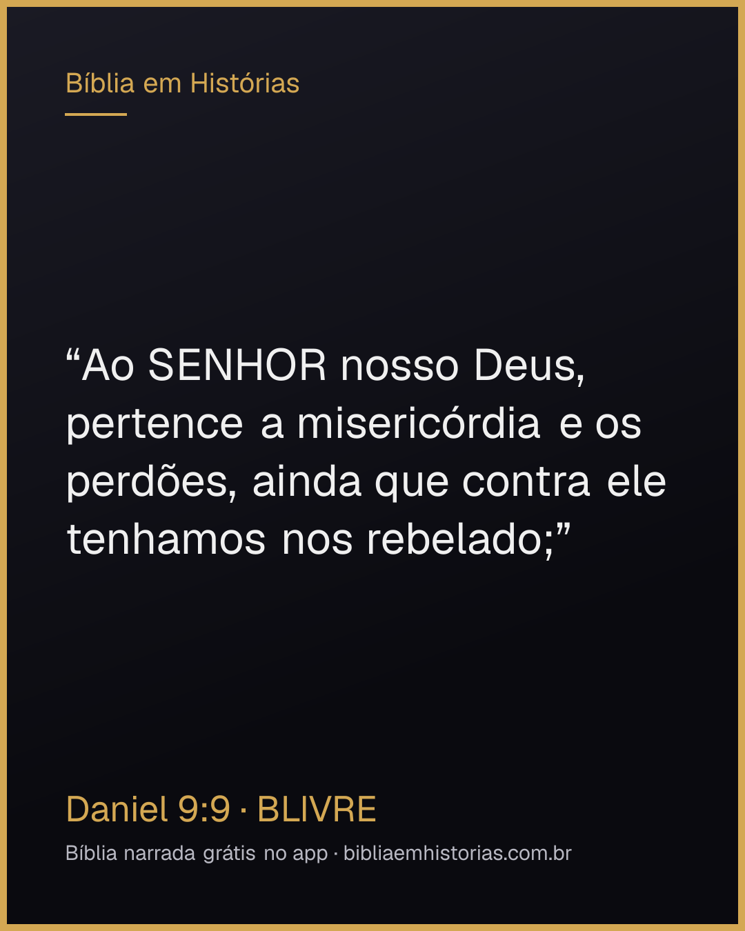 Imagem do versículo Daniel 9:9 para compartilhar