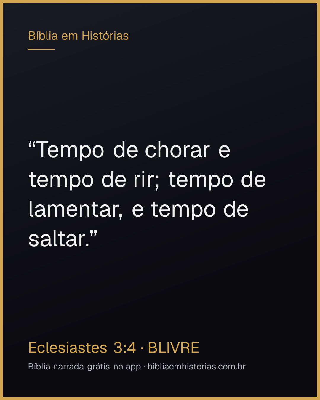 Imagem do versículo Eclesiastes 3:4 para compartilhar