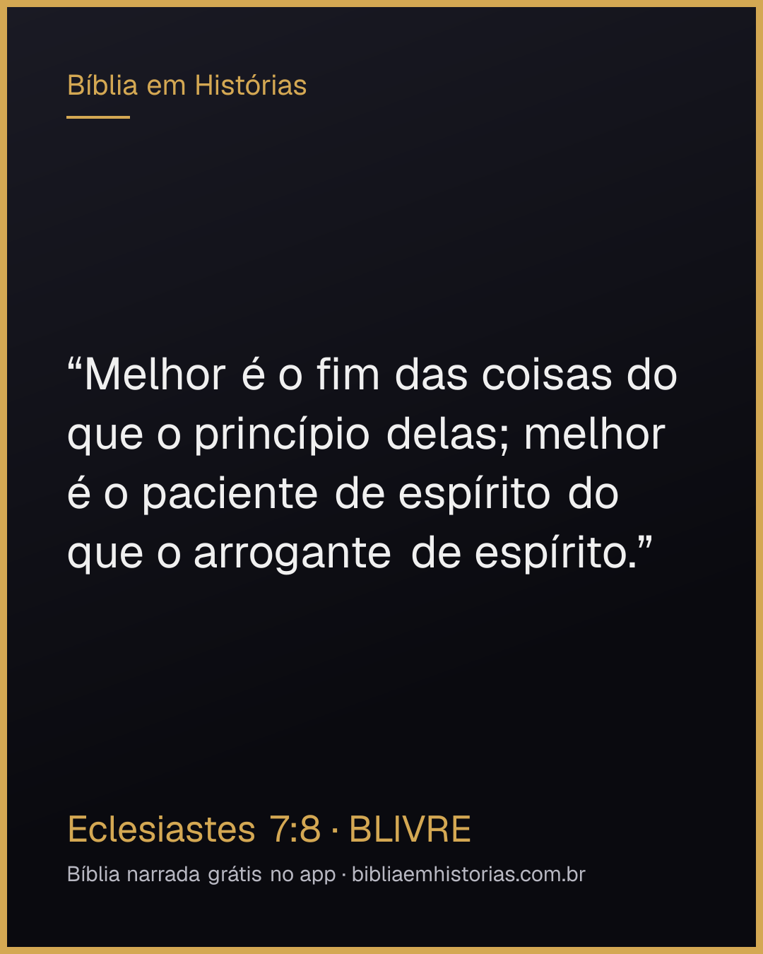 Imagem do versículo Eclesiastes 7:8 para compartilhar