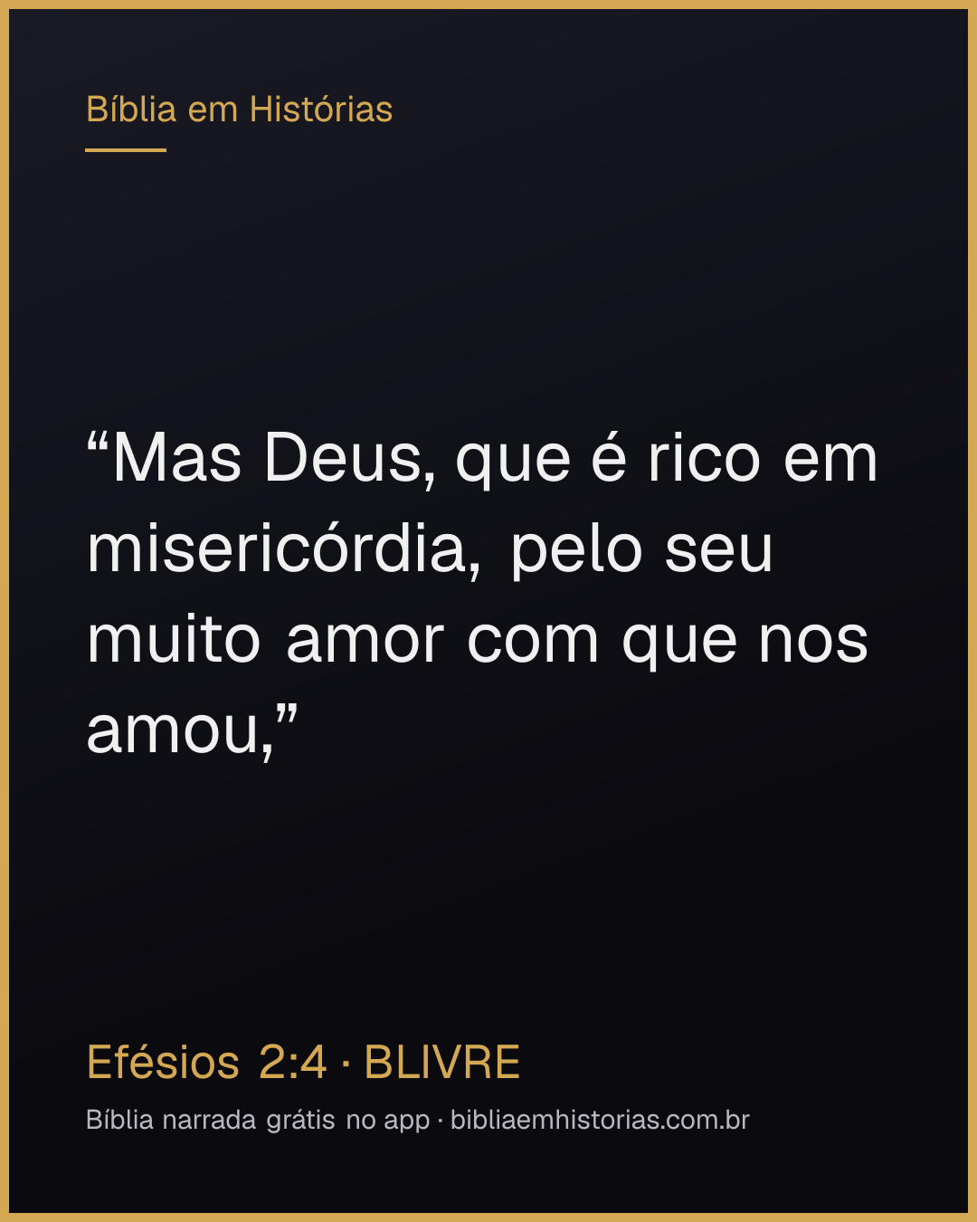 Imagem do versículo Efésios 2:4 para compartilhar