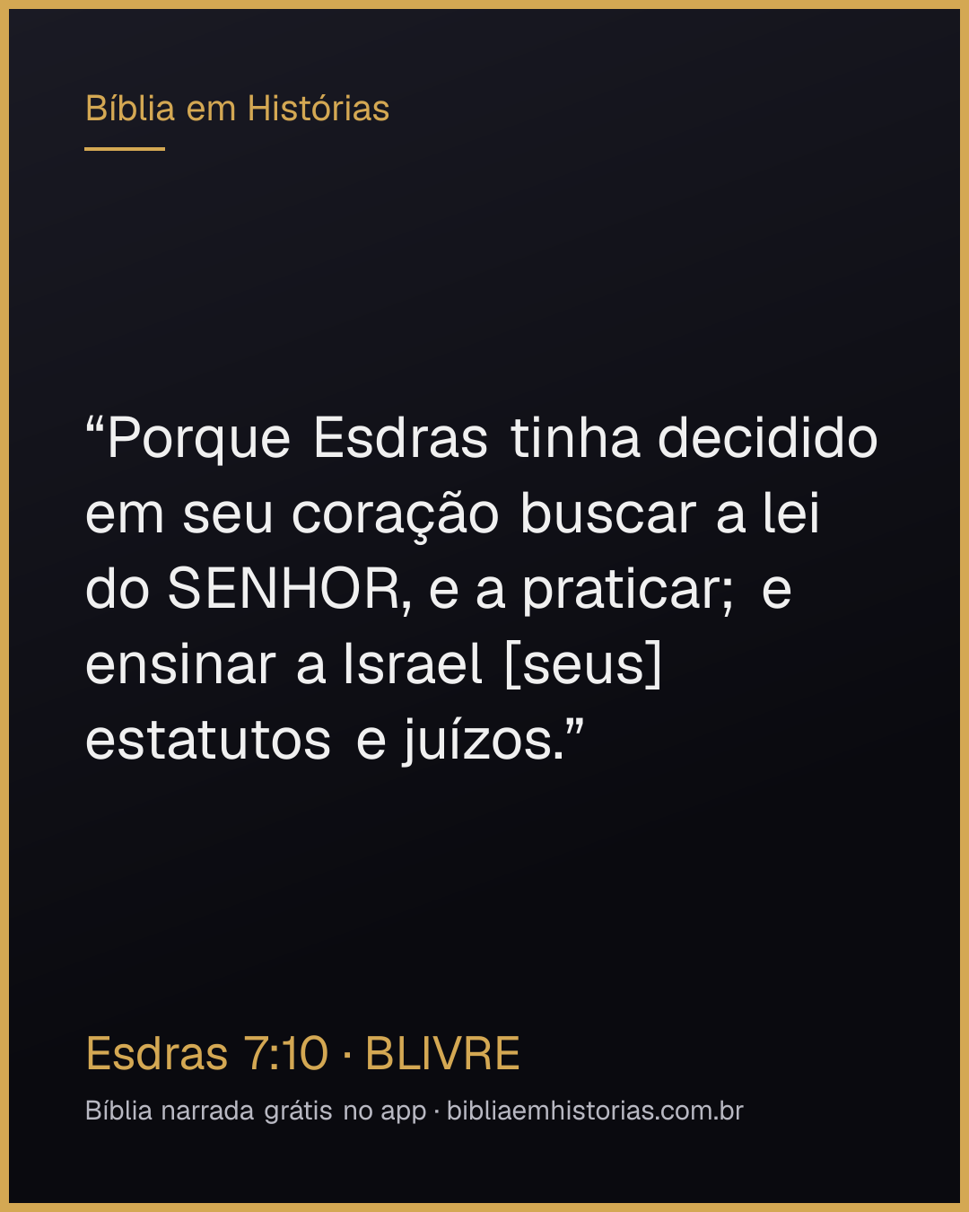 Imagem do versículo Esdras 7:10 para compartilhar