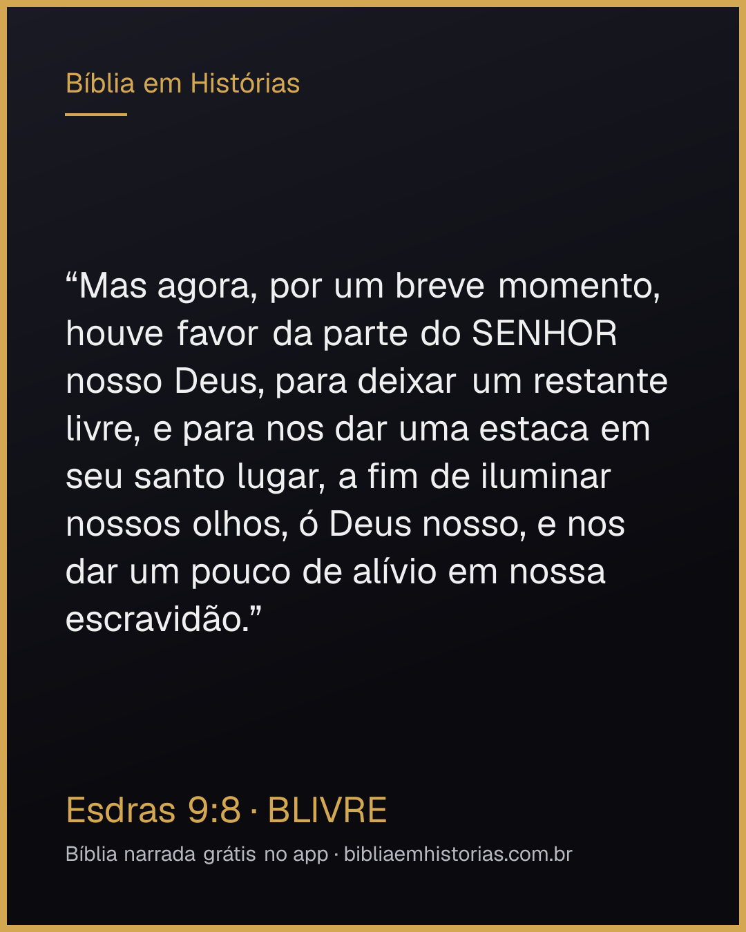 Imagem do versículo Esdras 9:8 para compartilhar