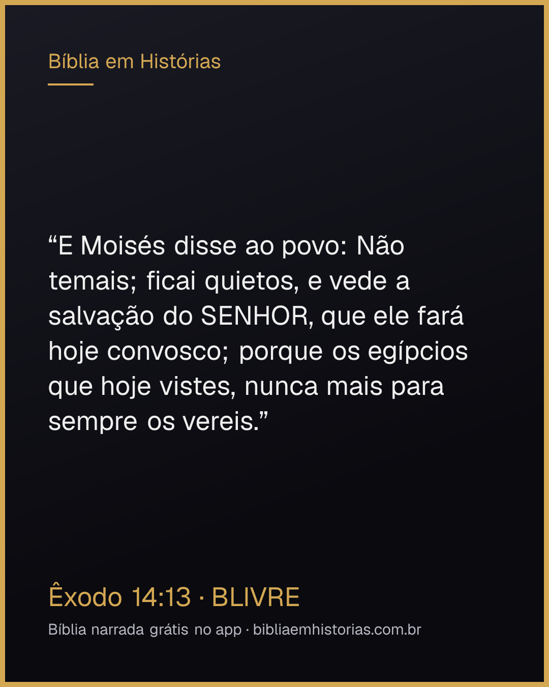 Imagem do versículo Êxodo 14:13 para compartilhar