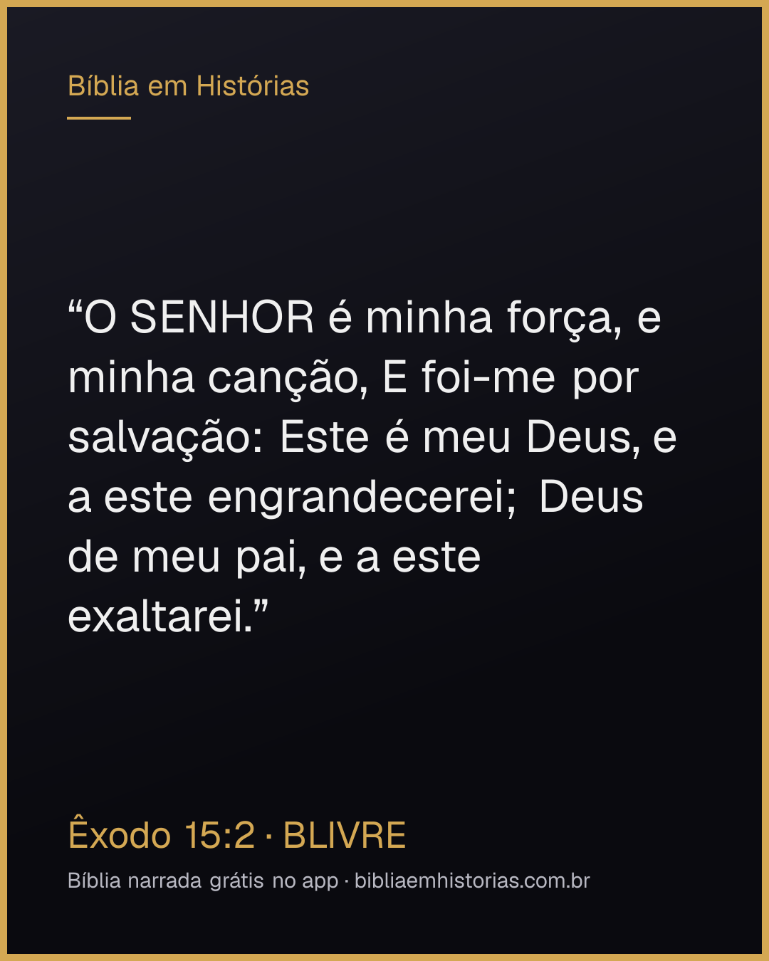 Imagem do versículo Êxodo 15:2 para compartilhar