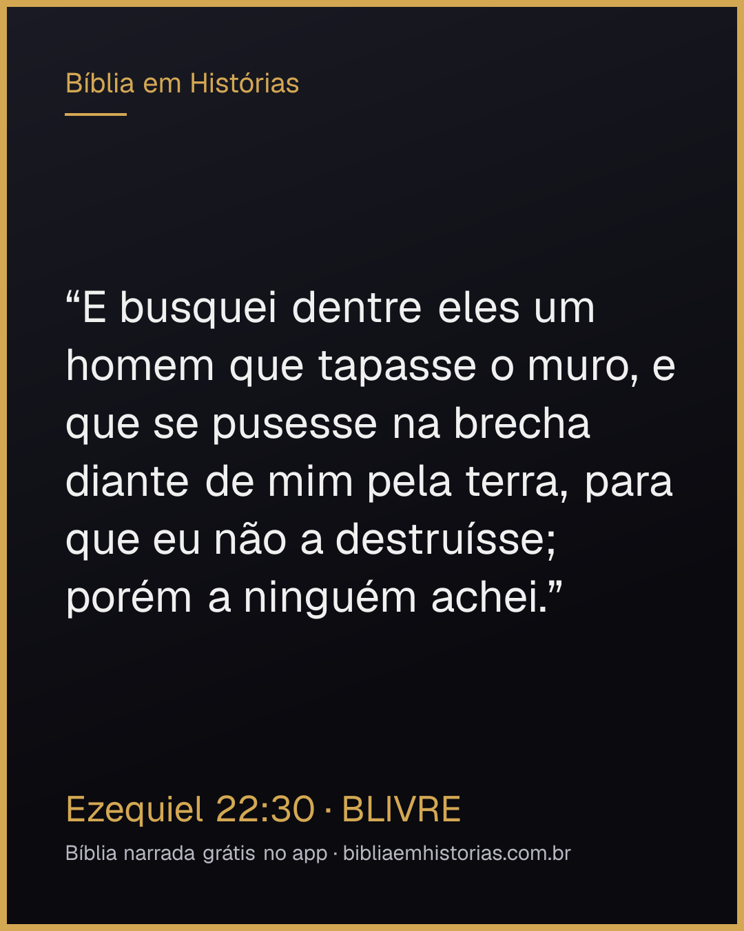 Imagem do versículo Ezequiel 22:30 para compartilhar