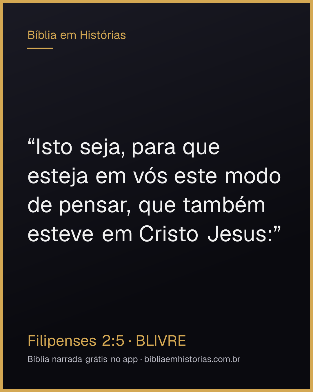 Imagem do versículo Filipenses 2:5 para compartilhar