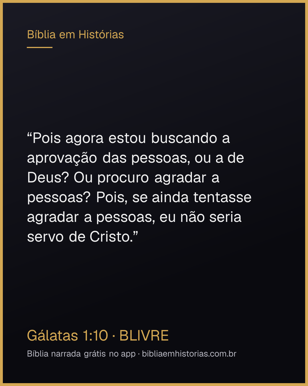 Imagem do versículo Gálatas 1:10 para compartilhar