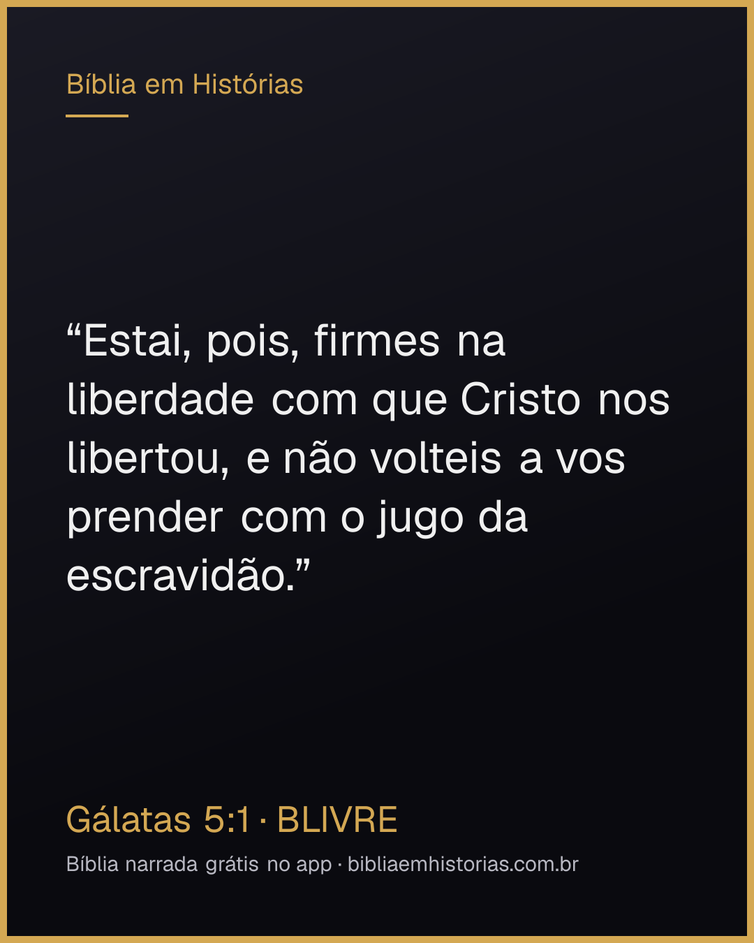 Imagem do versículo Gálatas 5:1 para compartilhar