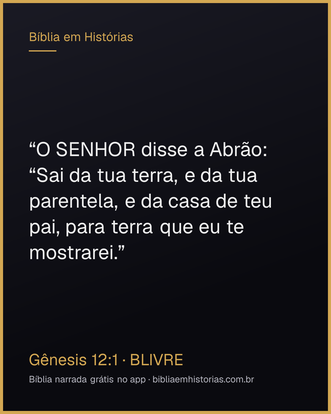 Imagem do versículo Gênesis 12:1 para compartilhar