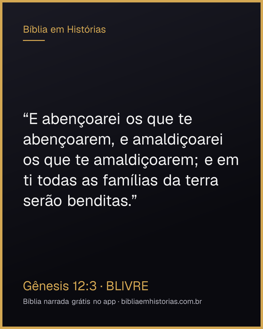 Imagem do versículo Gênesis 12:3 para compartilhar