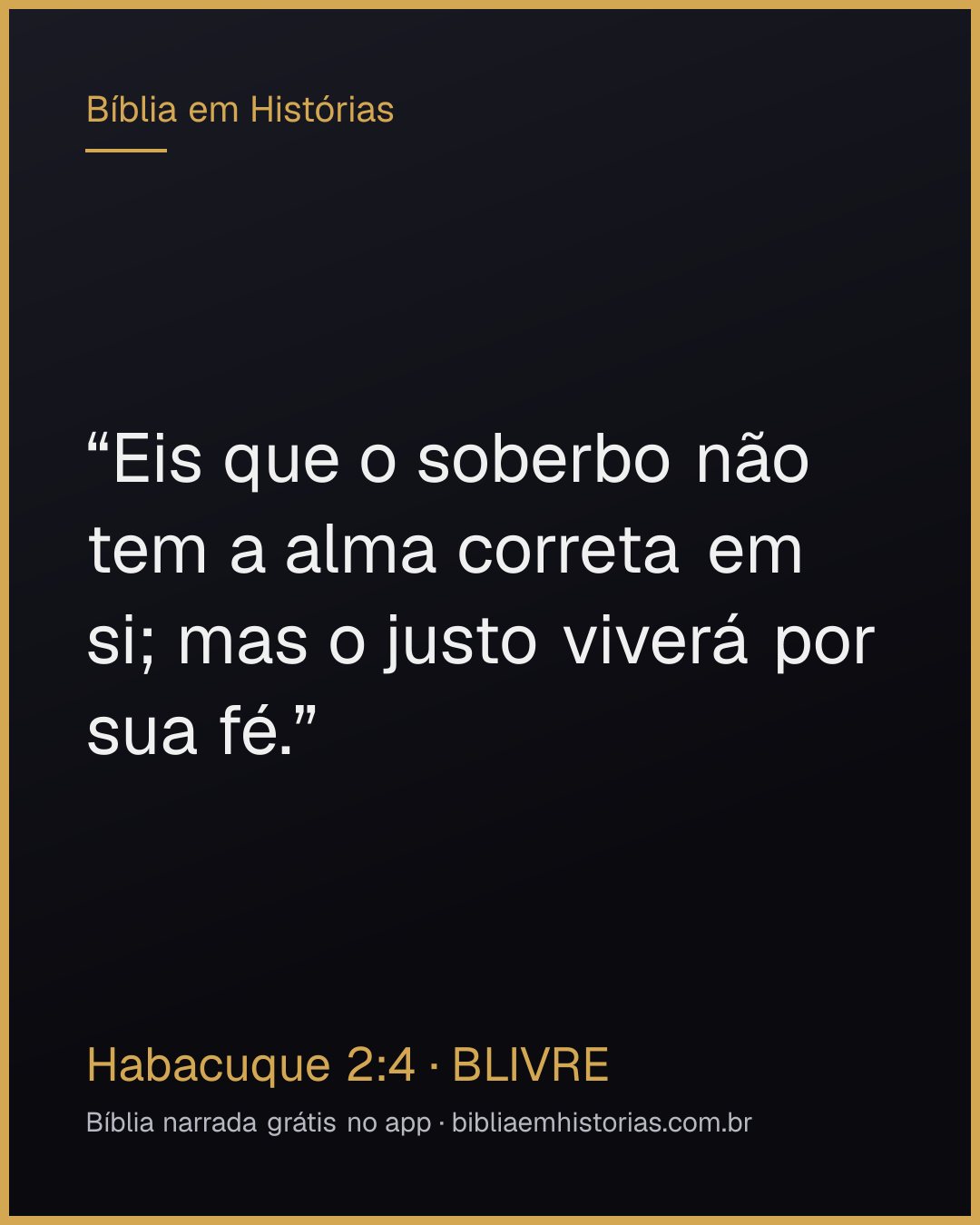 Imagem do versículo Habacuque 2:4 para compartilhar