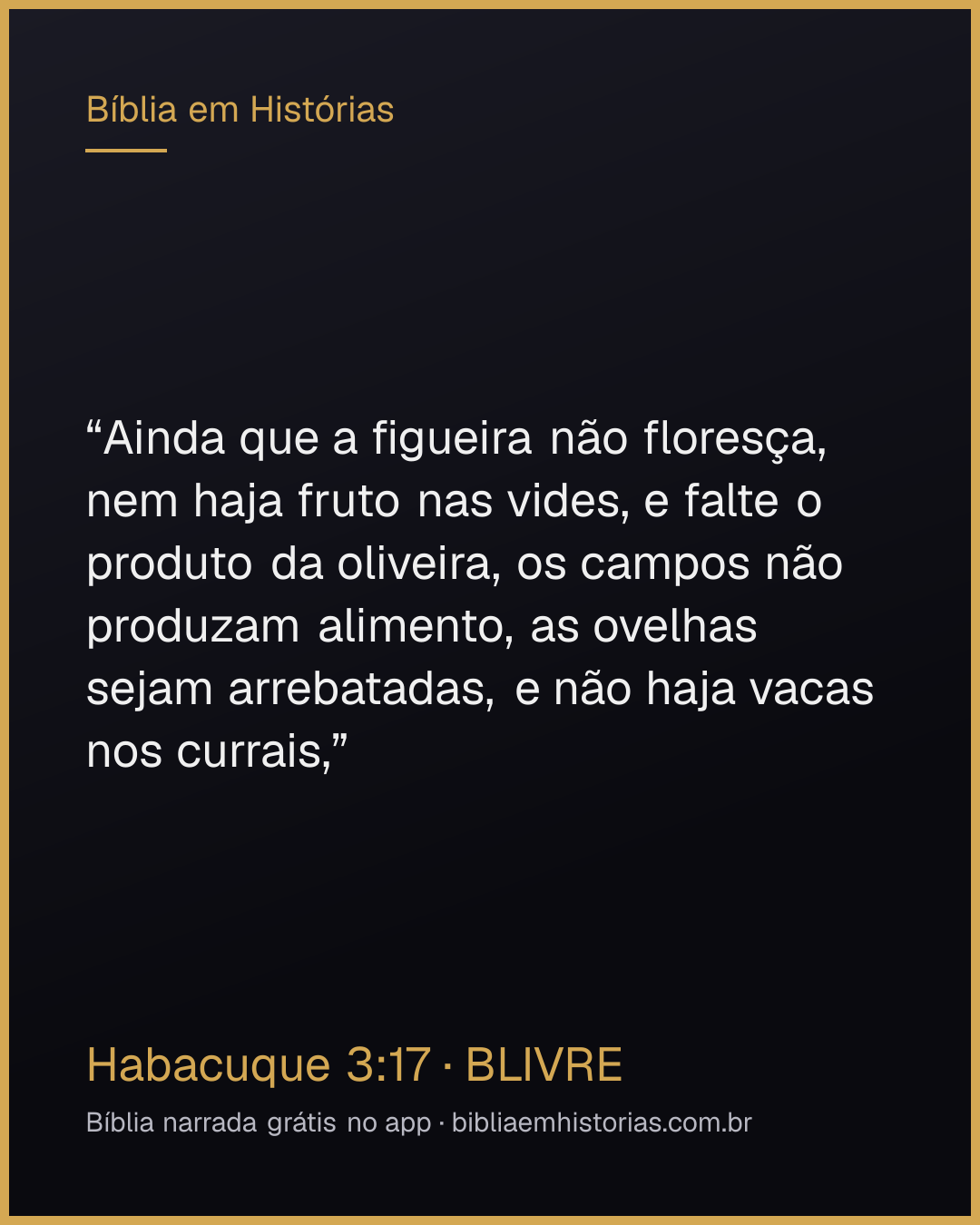 Imagem do versículo Habacuque 3:17 para compartilhar