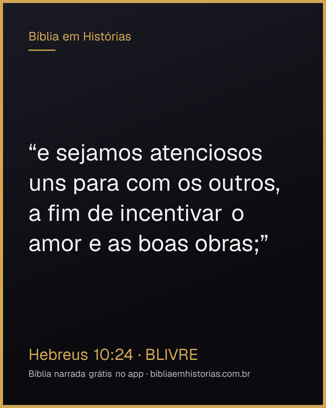 Imagem do versículo Hebreus 10:24 para compartilhar