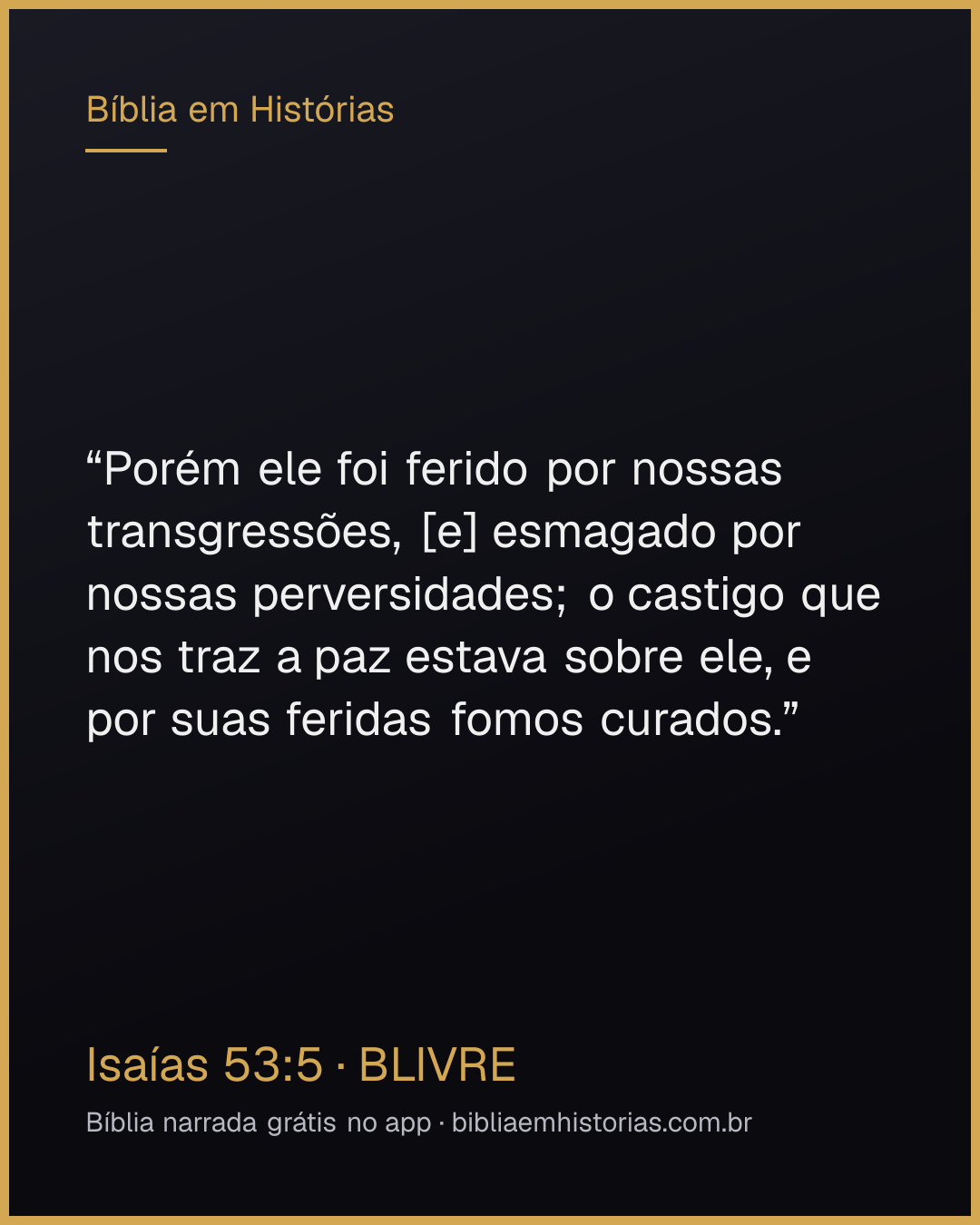 Imagem do versículo Isaías 53:5 para compartilhar