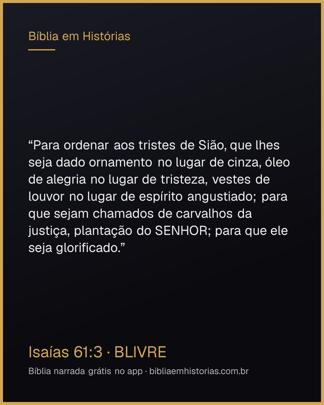 Imagem do versículo Isaías 61:3 para compartilhar