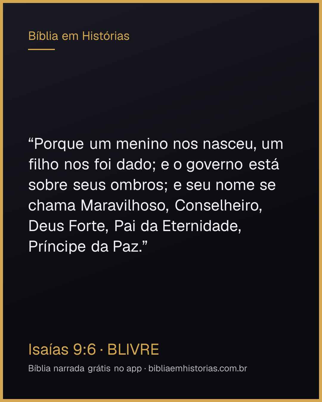 Imagem do versículo Isaías 9:6 para compartilhar