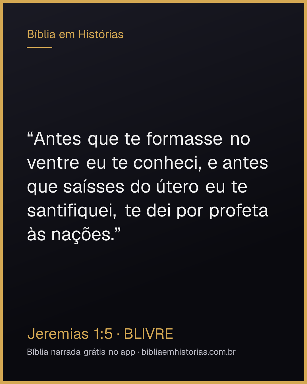 Imagem do versículo Jeremias 1:5 para compartilhar