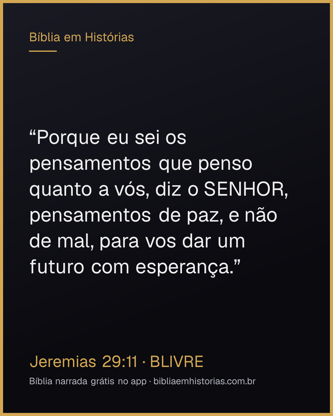 Imagem do versículo Jeremias 29:11 para compartilhar