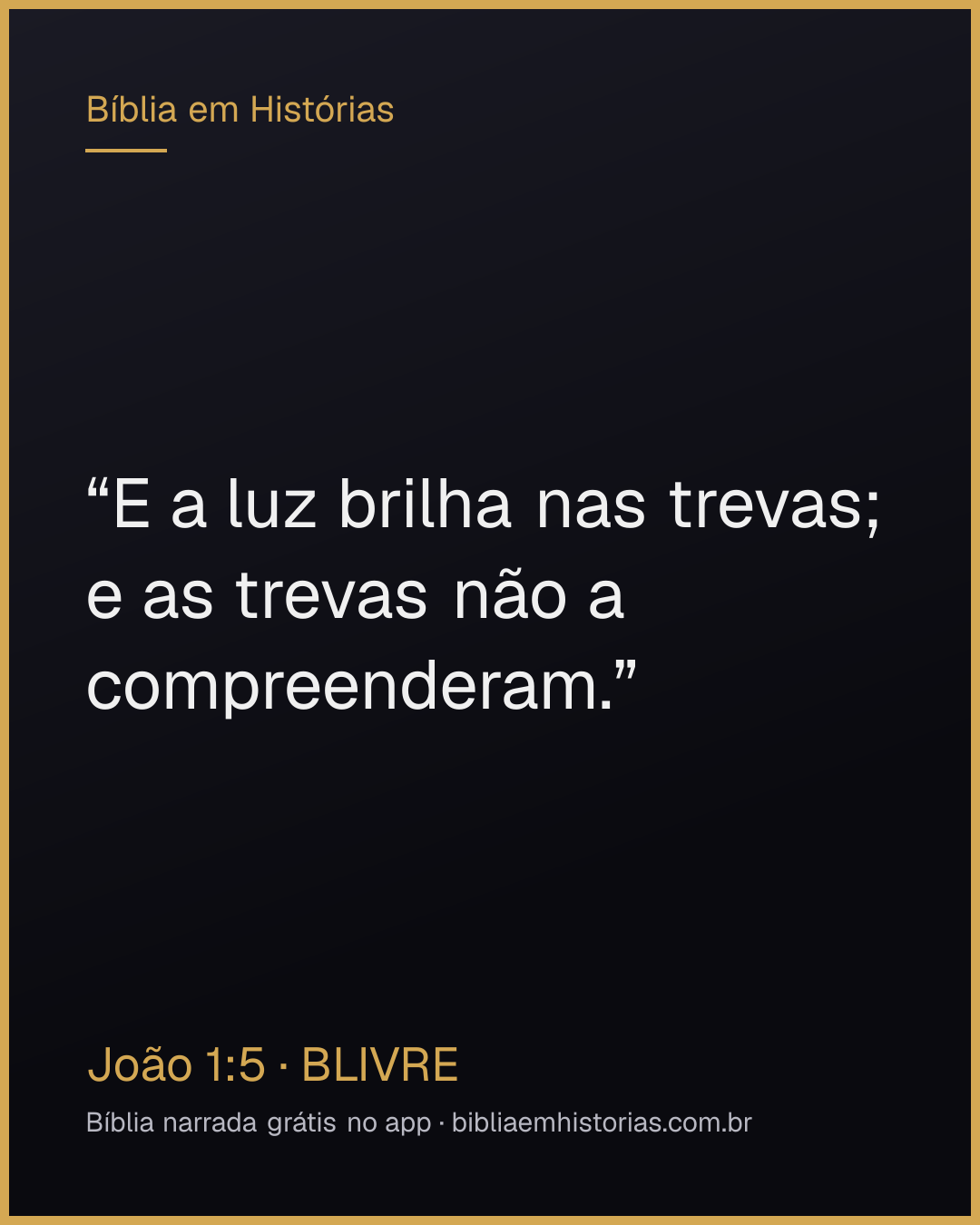 Imagem do versículo João 1:5 para compartilhar