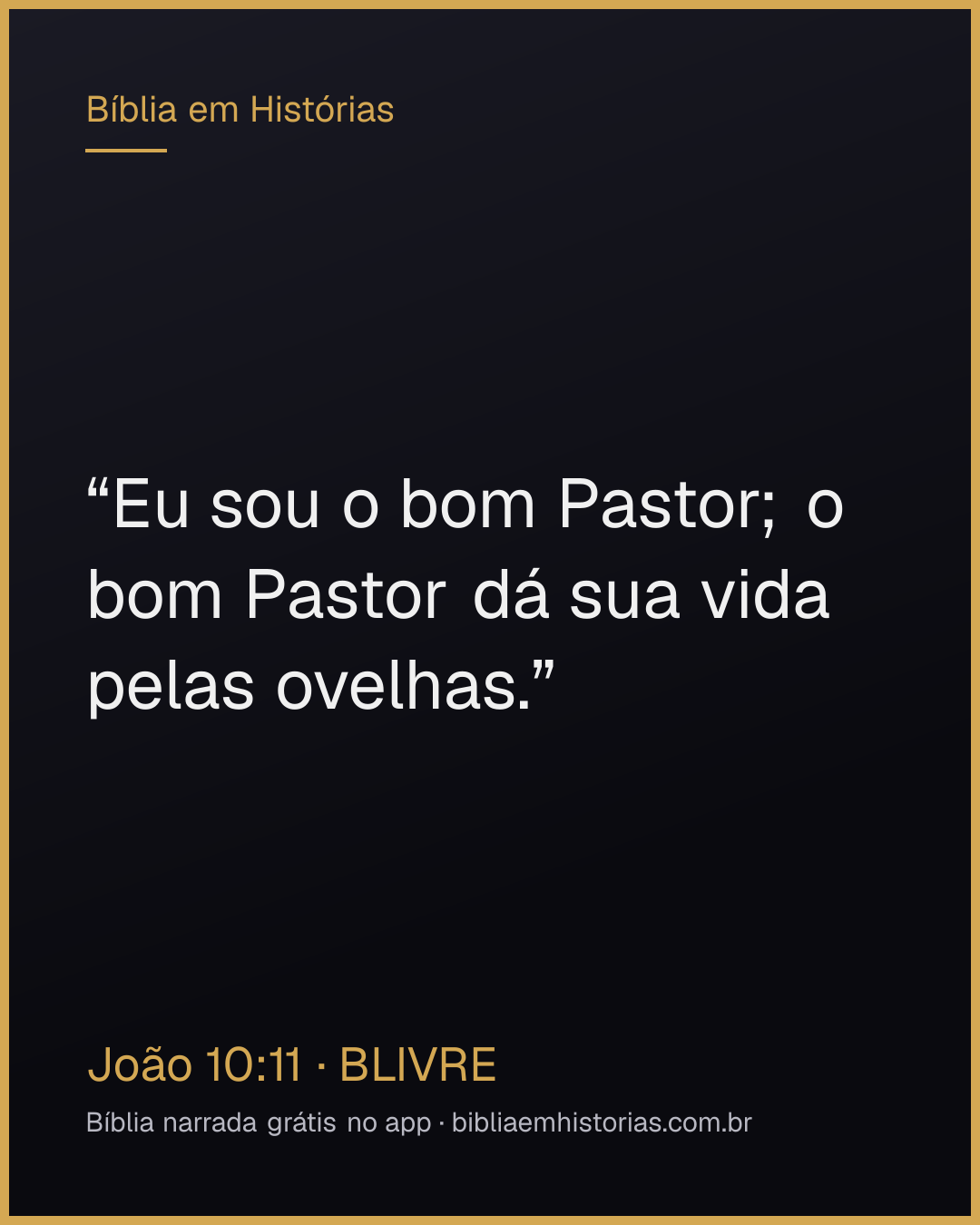 Imagem do versículo João 10:11 para compartilhar