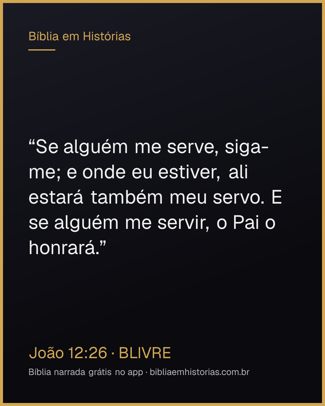 Imagem do versículo João 12:26 para compartilhar
