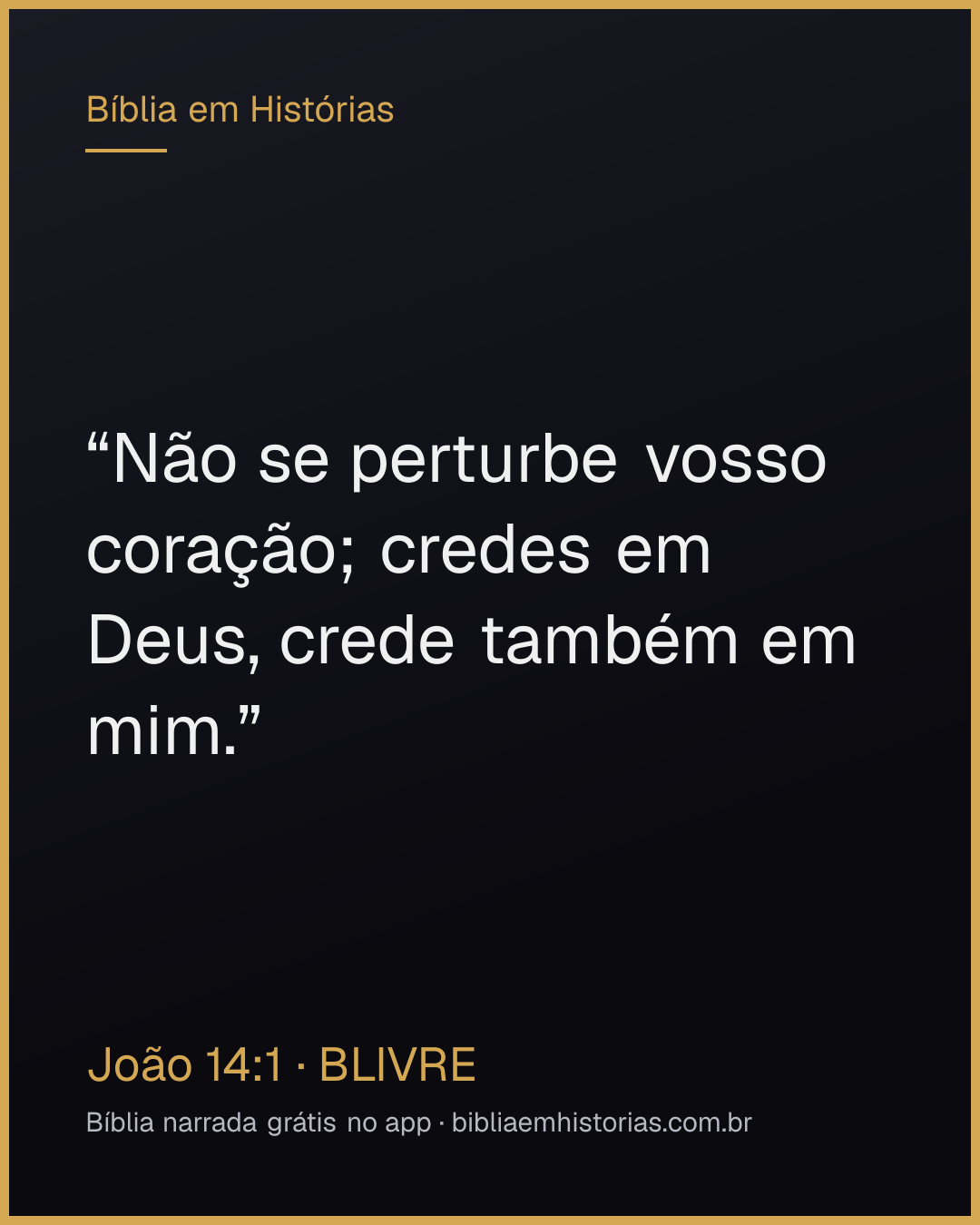 Imagem do versículo João 14:1 para compartilhar