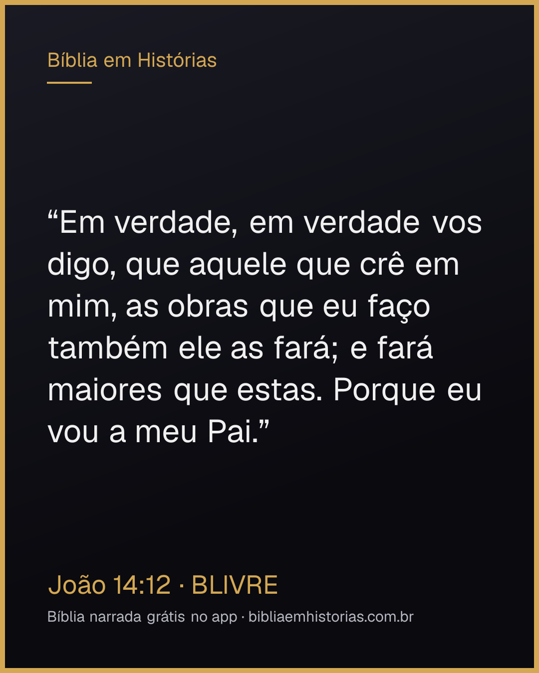Imagem do versículo João 14:12 para compartilhar