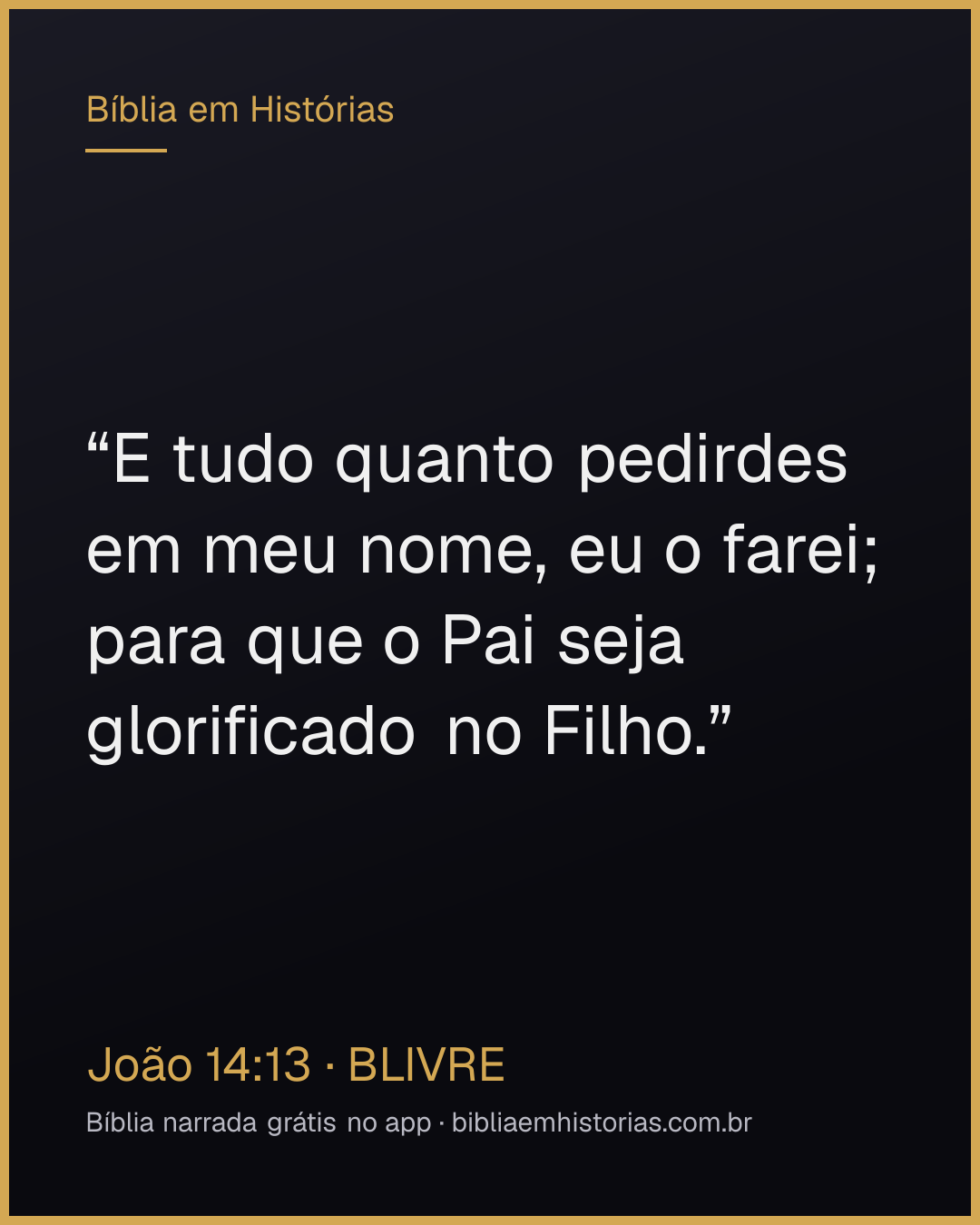 Imagem do versículo João 14:13 para compartilhar