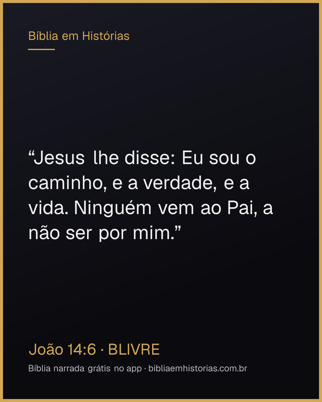 Imagem do versículo João 14:6 para compartilhar