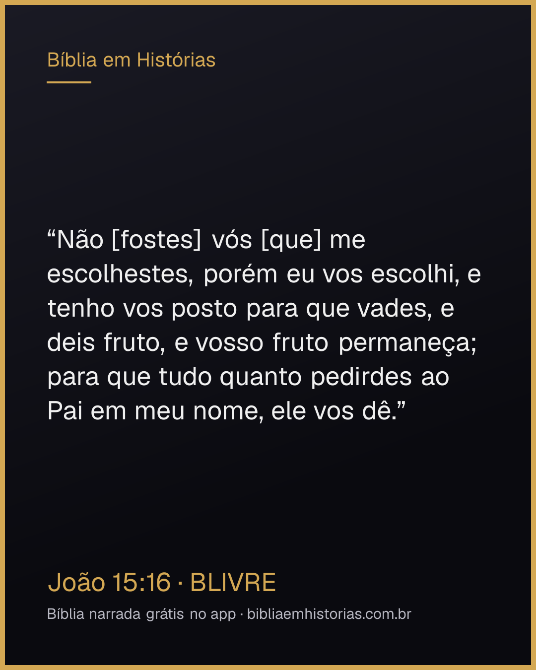 Imagem do versículo João 15:16 para compartilhar