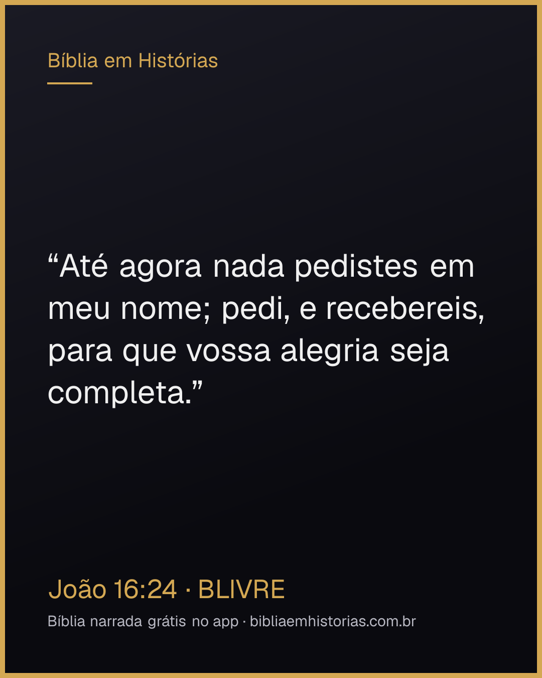 Imagem do versículo João 16:24 para compartilhar