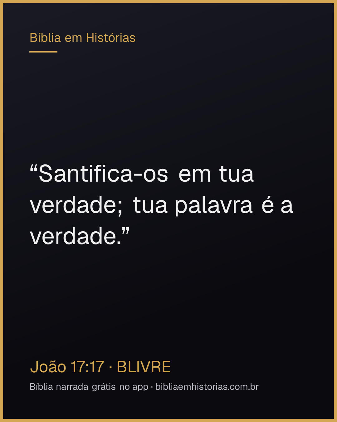 Imagem do versículo João 17:17 para compartilhar