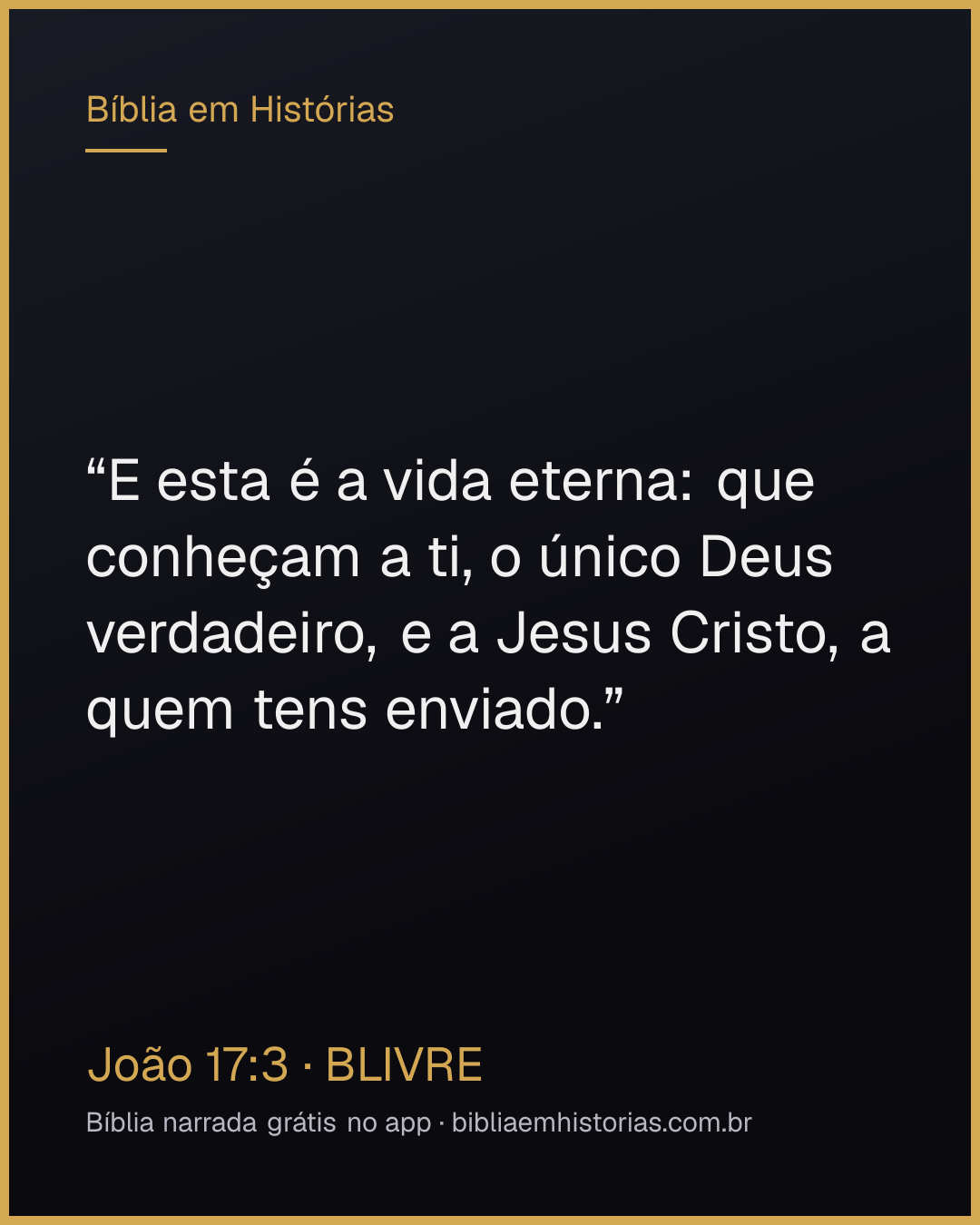 Imagem do versículo João 17:3 para compartilhar