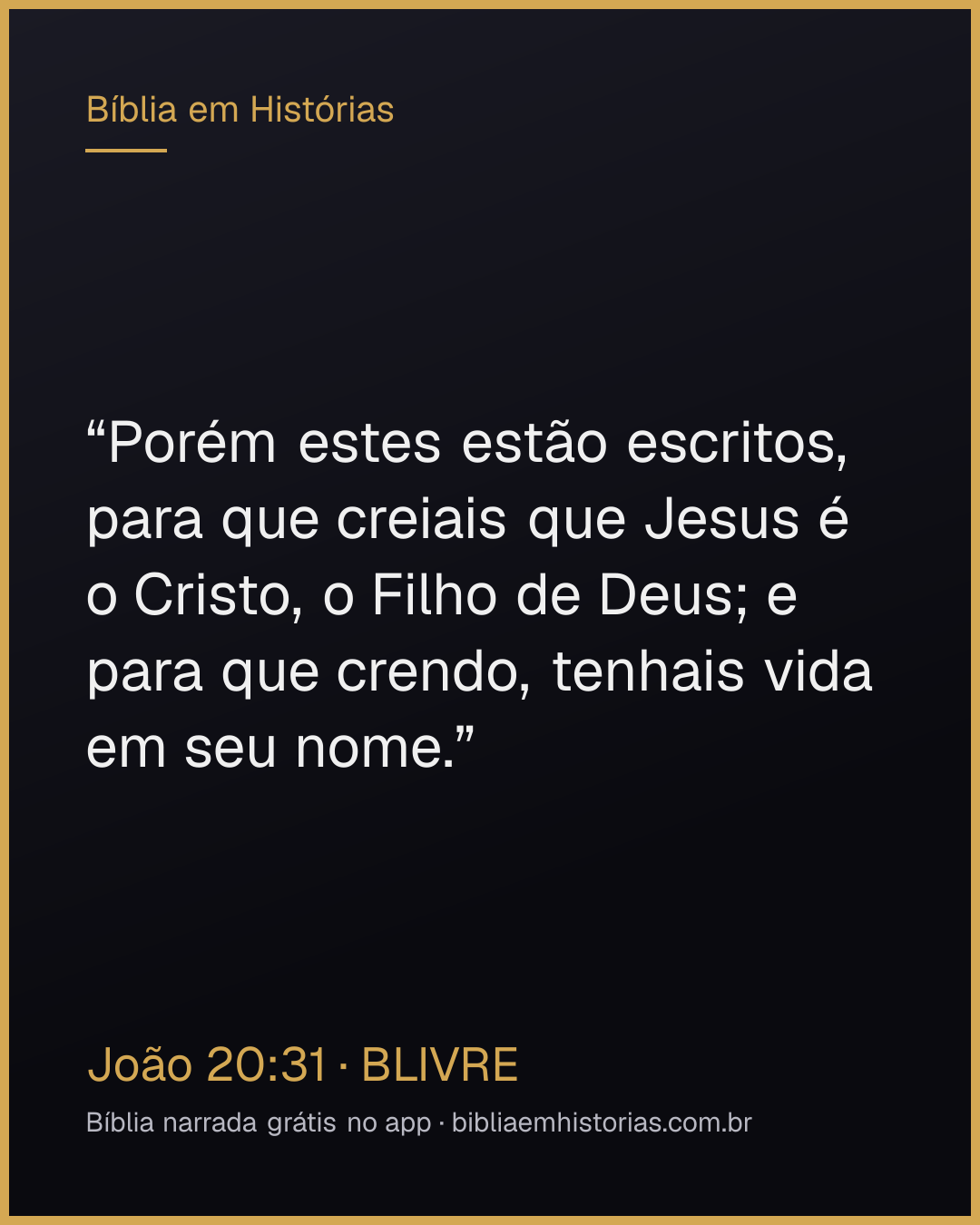 Imagem do versículo João 20:31 para compartilhar