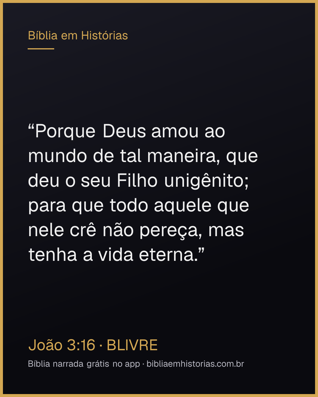 Imagem do versículo João 3:16 para compartilhar